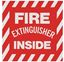 Picture of BL116 - Self-Adhesive Vinyl "Fire Extinguisher Inside" Signs