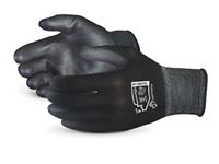 Picture of S13BKPUQ - Superior Touch® Economy 13-Gauge Nylon Gloves with Polyurethane Palm Coating (one dozen)