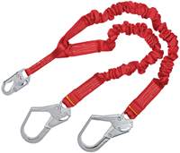 Picture of 1340161 - Stretch 100% Tie-Off Shock Absorbing Lanyard, 6 ft, steel rebar hooks