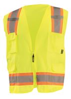 Picture of ECO-ATRNSM - High Visibility Two-Tone Surveyor Mesh Vest, Yellow